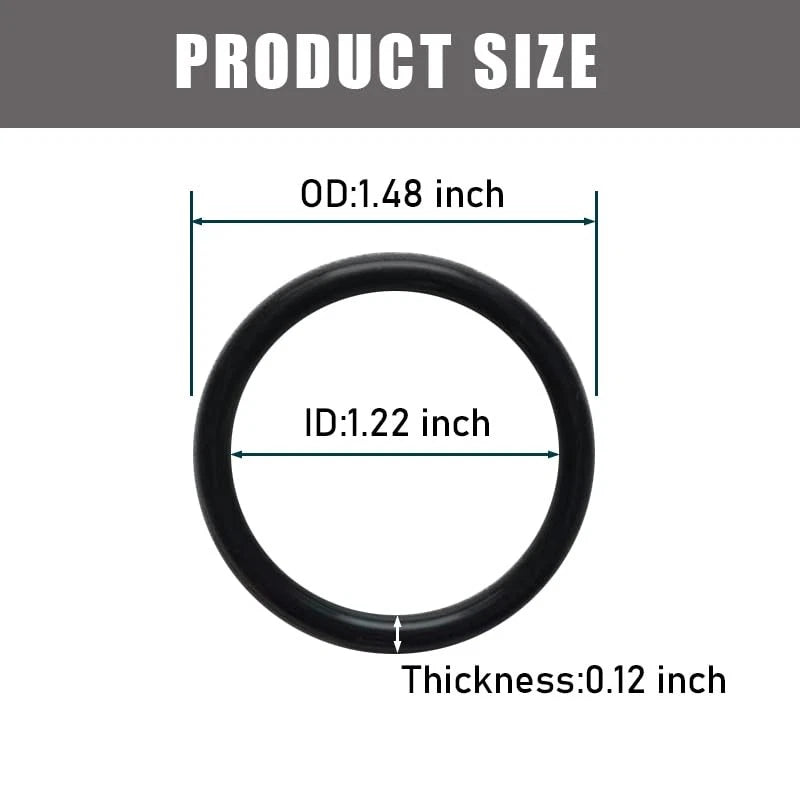 6 Pack Silicone O-Ring Replacement Compatible with Navien NP 240 240E Black