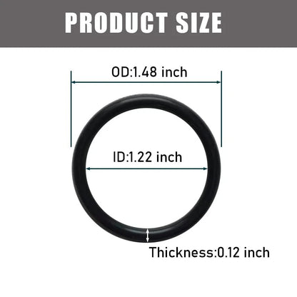 6 Pack Silicone O-Ring Replacement Compatible with Navien NP 240 240E Black