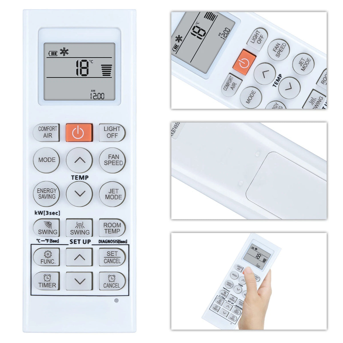 AKB74955602 Remote Control For LG AC Air Conditioner AKB74955605 LSN363HLV