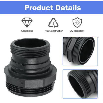 For Hayward SwimClear Pool Filter Bulkhead Fitting CX3035F 2" to 2-1/2"