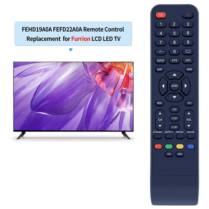 Replace Remote Control For Furrion LCD LED TV FEHD19A0A FEFD22A0A