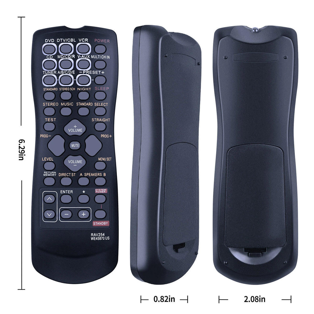 RAV254 Remote Control For Yamaha AV Receiver RX-V350 HTR-5730 RX-V359 RXV350