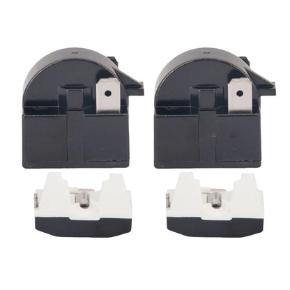 2x Starter Relay + 2x 6750C Thermal Overload Protector for Cooler Compressor