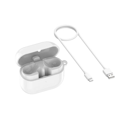 1Pc Charging Box White w/ Cable For Samsung Galaxy Buds3 Pro SM-R630 Earphones
