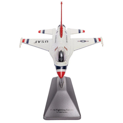 1/100 F-16 Fighting Falcon Thunderbirds Alloy Model 15.5cm Desk Top Gift