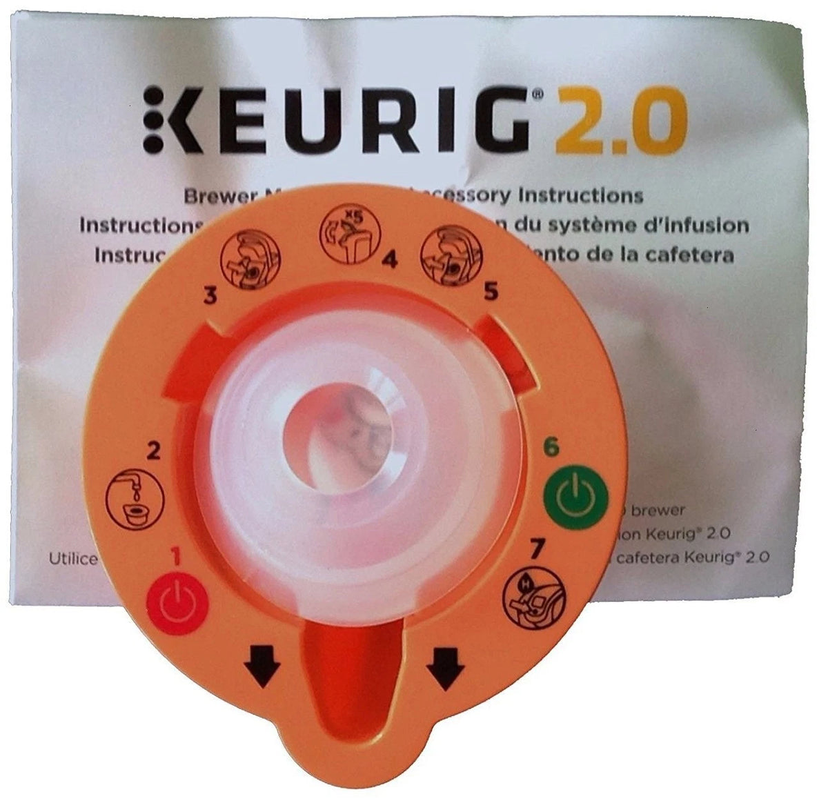 Keurig 4335457458 2.0 Needle Cleaning Tool, kkk, 1 Count (Pack of 1), Orange