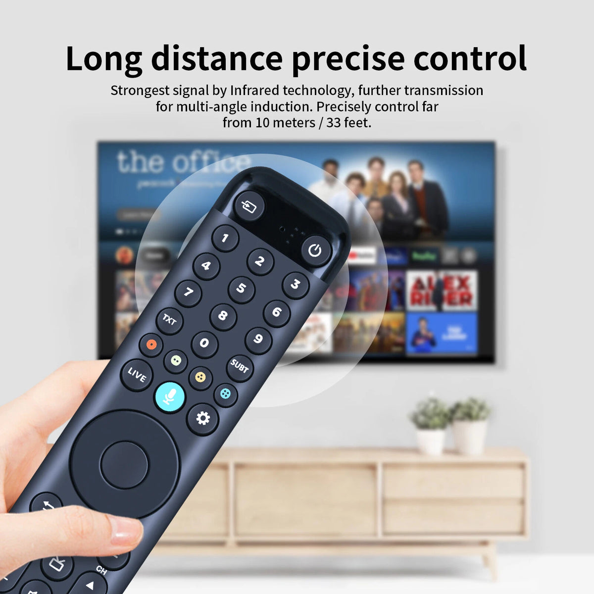 Replacement Remote Control For TCL Fire TV RC833 CKB2