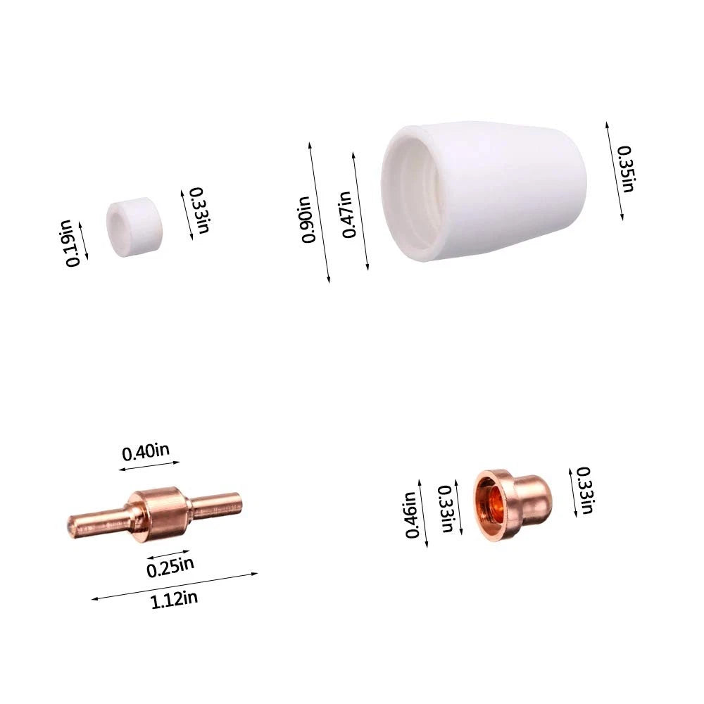 100PCS PT31 Plasma Cutting Consumables Fit CUT-45 CUT-50 CT-312 with 100pcs