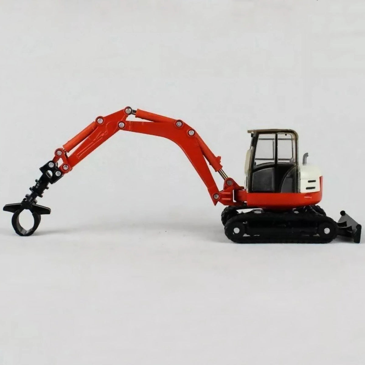 High Simulation 17cm Alloy 1/50 Tracked Wood Grabbers Construction Vehicle Model