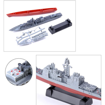 8PCS Unassembled Kit DIY Model Cruiser Frigate Submarine Battleship Warship