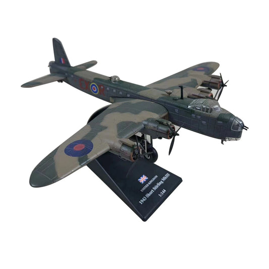 1/144 Diecast Alloy WWII Short Sterling MK.lll Bomber Model Display Ornament