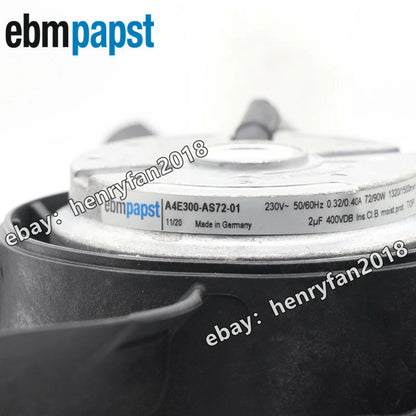 Ebmpapst Fan A4E300-AS72-01 Axial Flow Fan 230VAC 72/96W Φ300MM IP44 Cooling Fan