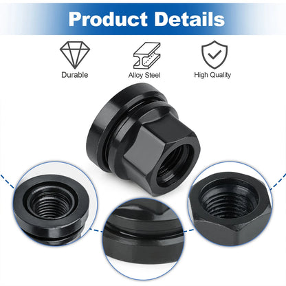 Wheel Lug Nuts for Ford F250/F350 1999-2002 M14x2.0 Thread 32pcs Black Set
