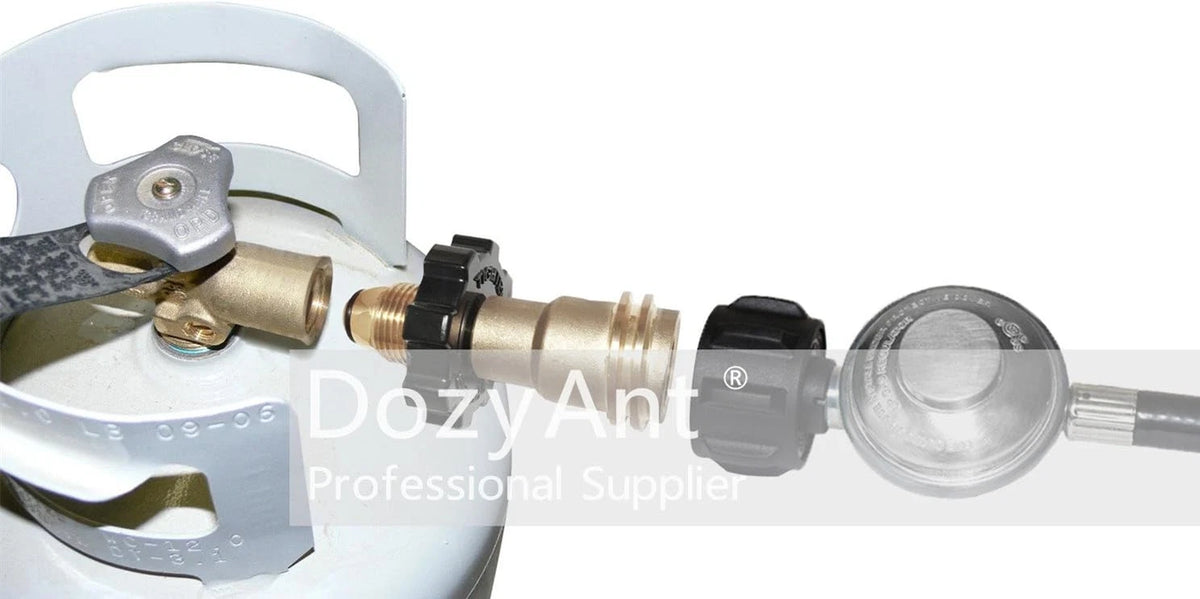 DOZYANT Universal Fit Propane Tank Adapter Converts POL to QCC1 / Type 1...