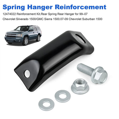Rear Spring Rear Hanger Reinforcement 12474022 for Chevy Silverado 1500 1999-07