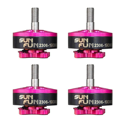 DYS 4PCS SUNFUN 2306 1900KV 6S Brushless Motor for FPV Racing Drone...