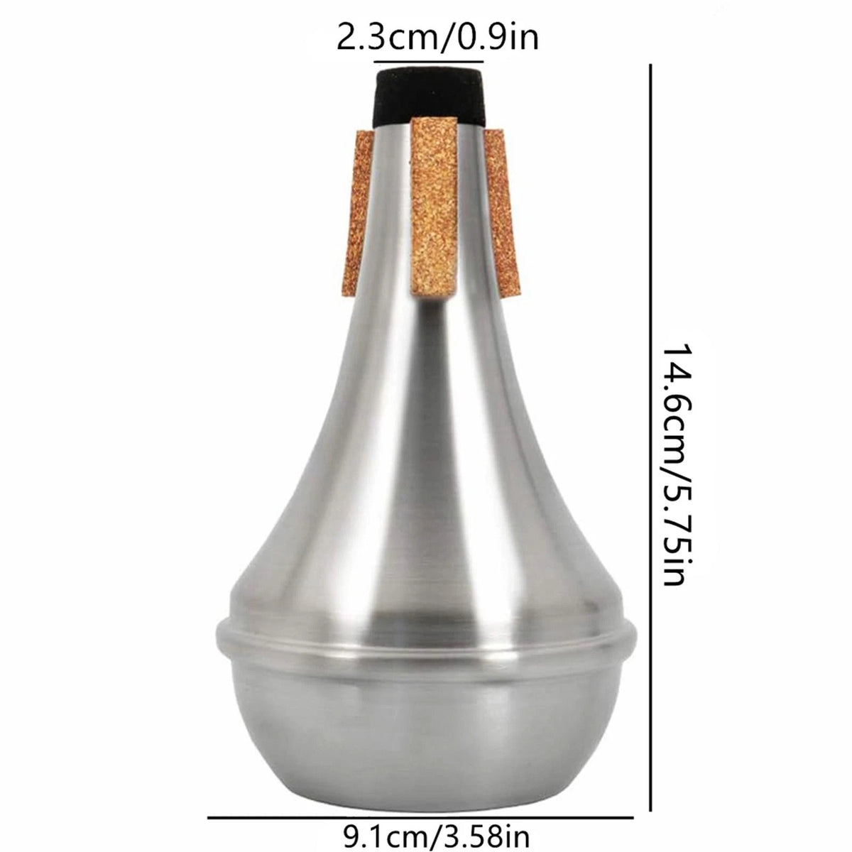 Trumpet Mute Lightweight Portable Straight For Jazz Beginners Students Practice