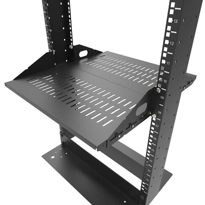 Jingchengmei 2U Cantilever Server Shelf Rack Mount-19 Inch 2 2U2PC10V, black