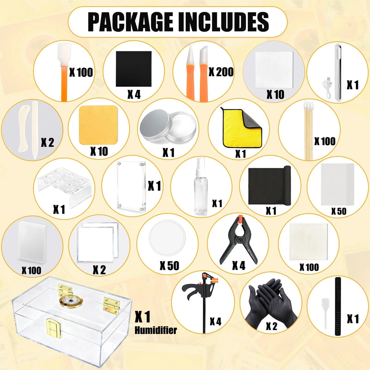Card Care Clean Kit,Trading Cleaning Kit with Heat Pen, Acrylic White