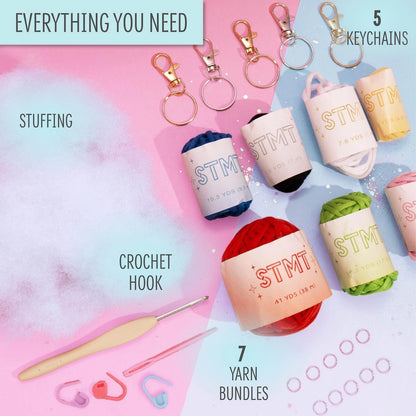 STMT D.I.Y. Crochet Bag Charms, Creates 7+ 3 x 12 x 5 inches,