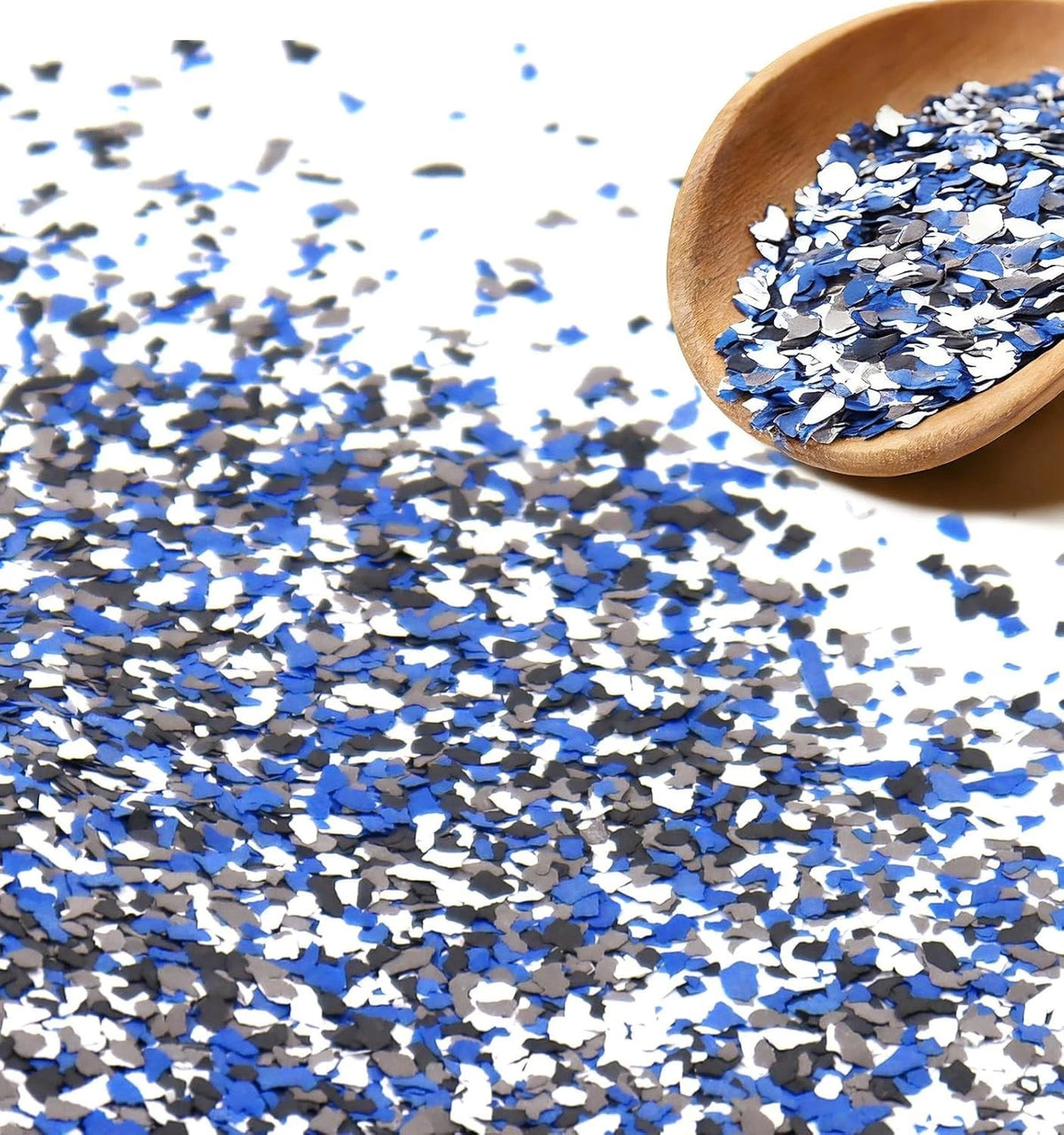Epoxy Floor Flakes, 454g/1Lb Chips Flakes 16 Ounce (Pack of 1), Blue