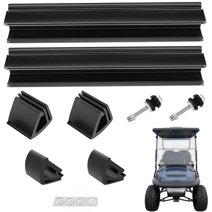 Golf Cart Windshield Clips Kit for Club Car 1" Struts Stop Rattle Black