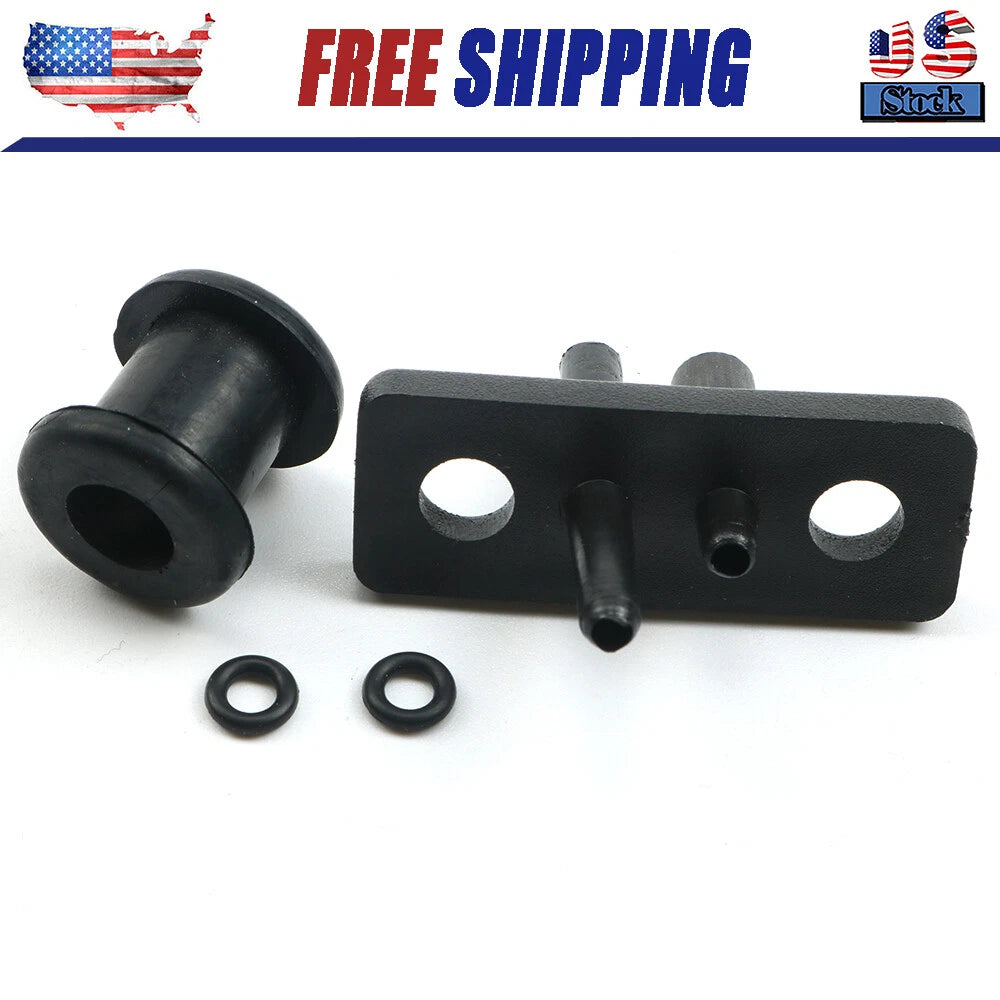 For HONDA ATC 70 90 110 125 TRX 70 125 DUAL LINE FUEL GAS TANK FLANGE PLASTIC