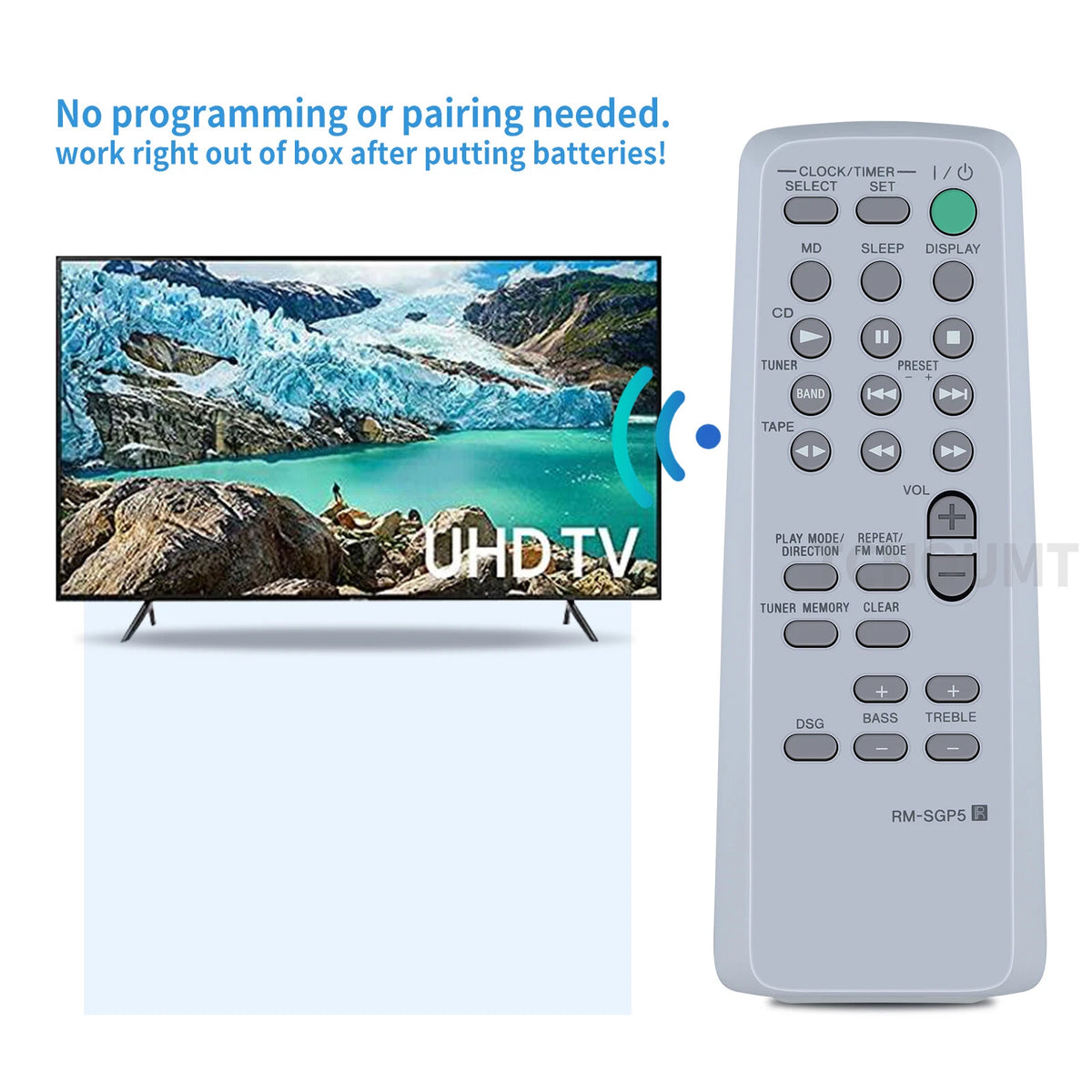 RM-SGP5 Remote Control For Sony Audio System CMT-EP313 CMT-EP414 CMT-GP5