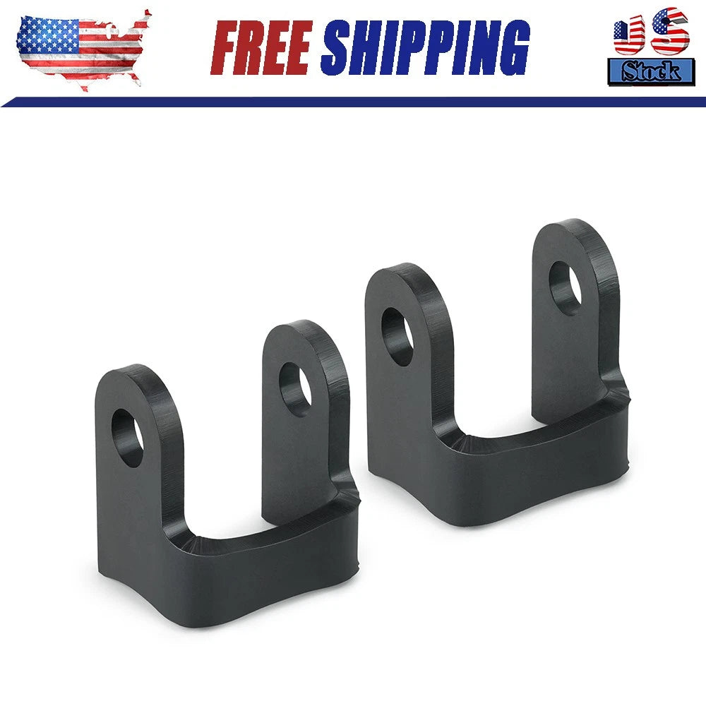 2 Pack - 3”Shock Bracket – 6mm HRP&O Steel, 1/2" Bolt Hole, Fits 1.75"–3" Tube