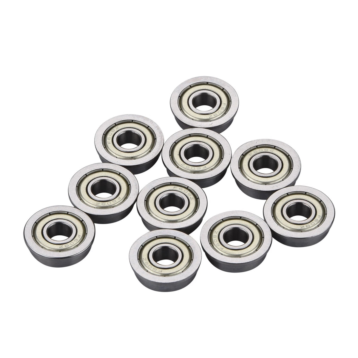 10x Metric Flanged Bearing Flange Ball Bearing F608ZZ 8*22*7mm Flange Bearing