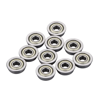 10x Metric Flanged Bearing Flange Ball Bearing F608ZZ 8*22*7mm Flange Bearing