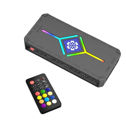 Motherboard Sync ARGB Hub for Aura Mystic Light RGB Fusion w/Remote Control