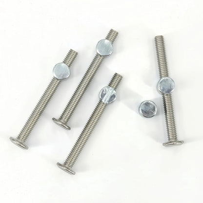 Crib Screws,Bed Frame Bolts and Nuts Kit, Parts, Bunk Bed M6x60mm