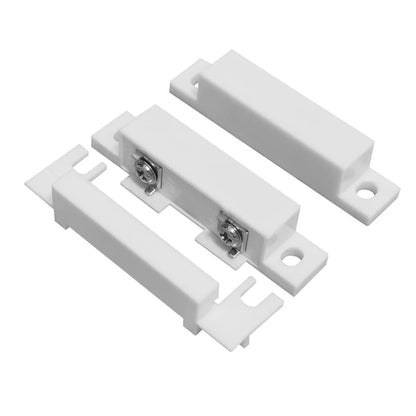 WESUA 5 Pack Surface Mounted NC Magnetic Door Contacts Switch Sensor white