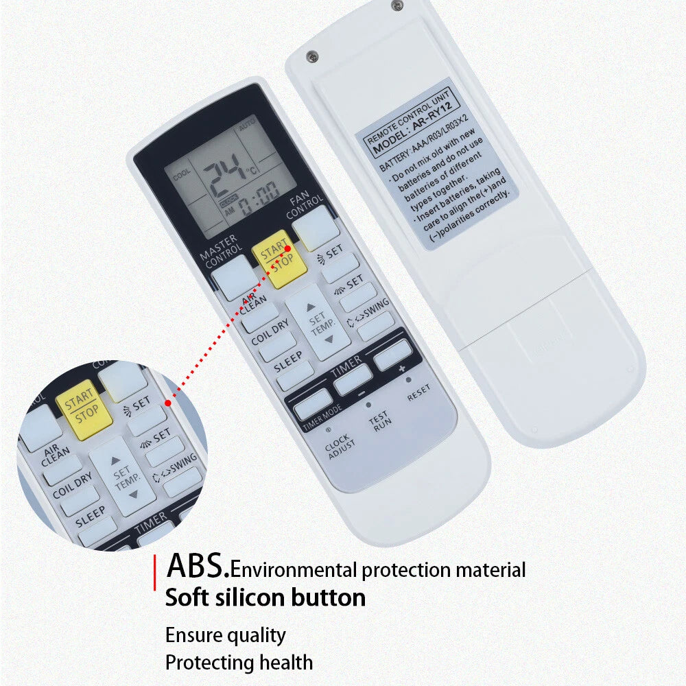 Remote Control For Fujitsu Air Conditioner ASU30CLX1 ASU36CLX1 AOU30CLX1