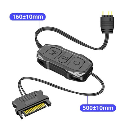AR-1 RGB Controller Cable 5V 3 Pin to SATA AURA ARGB Mini Control  Controller