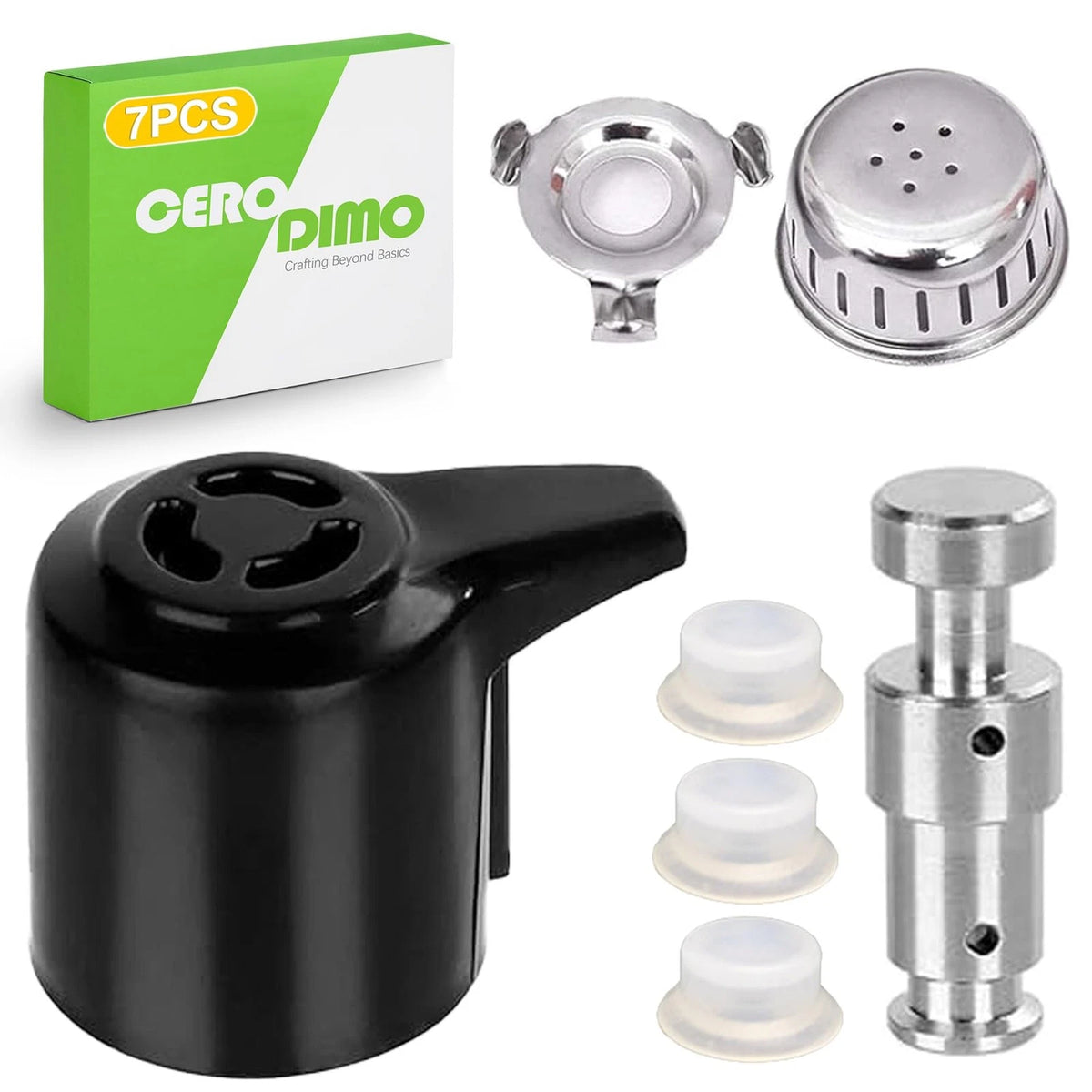 CeroDimo Universal Pressure Cooker Steam Release Valve and Float Black