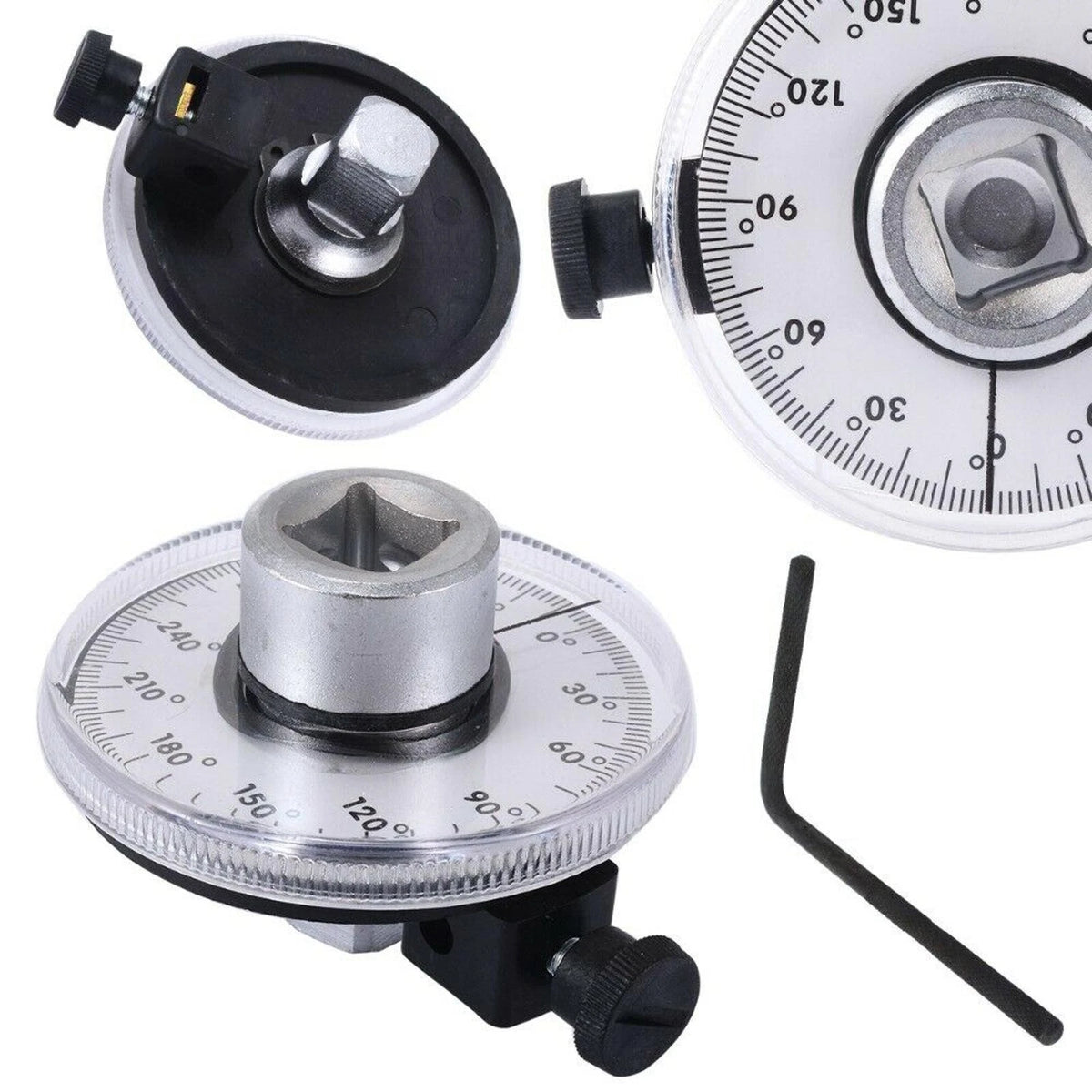 Arm Measure Tool Angle Gauge Meter Drive Torque Wrench 1/2" N + 360° Rotation