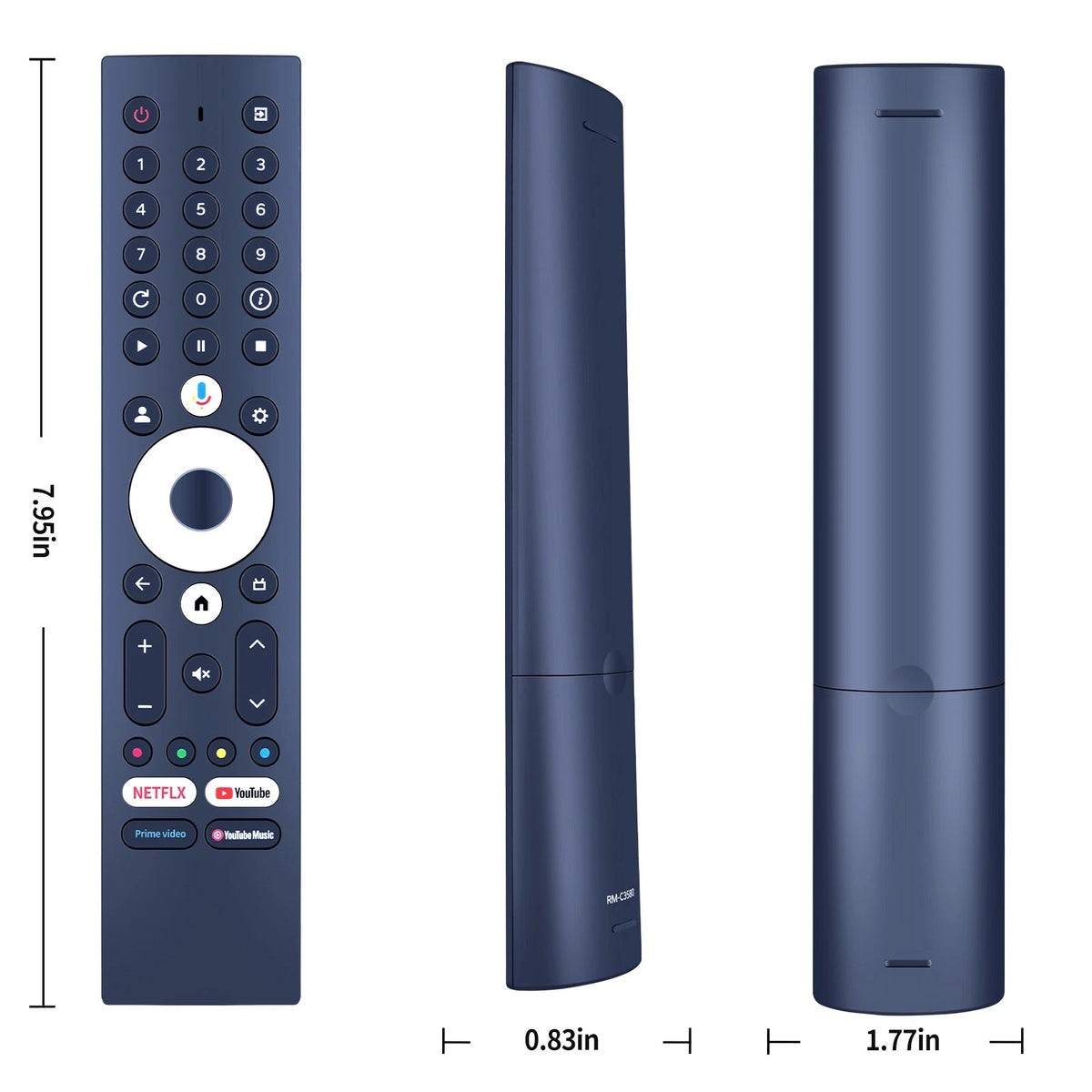 RM-C3580 Voice Remote Control For Kenwood 4K Smart TV LTK-K32B13G