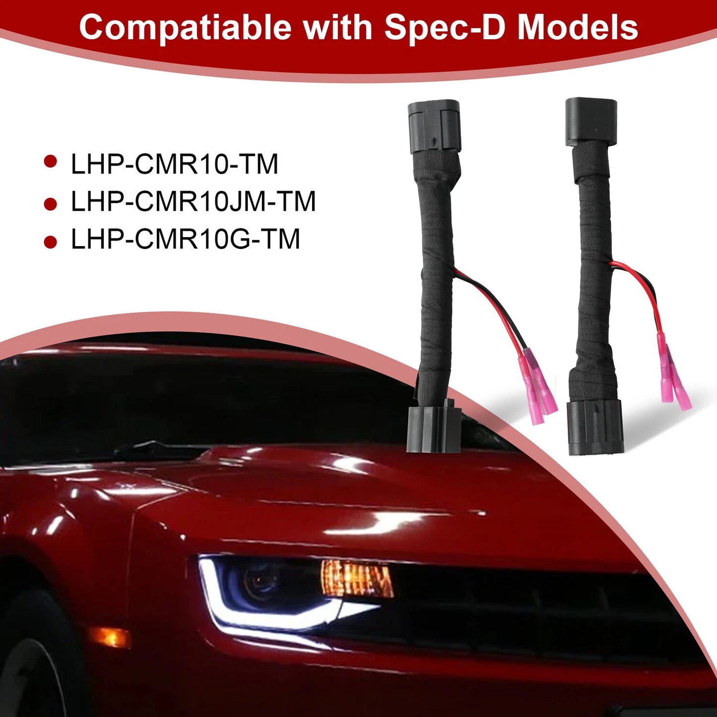 For Chevy Camaro 2010-2013 For SpecD 6th Gen Headlight Conversion Harness