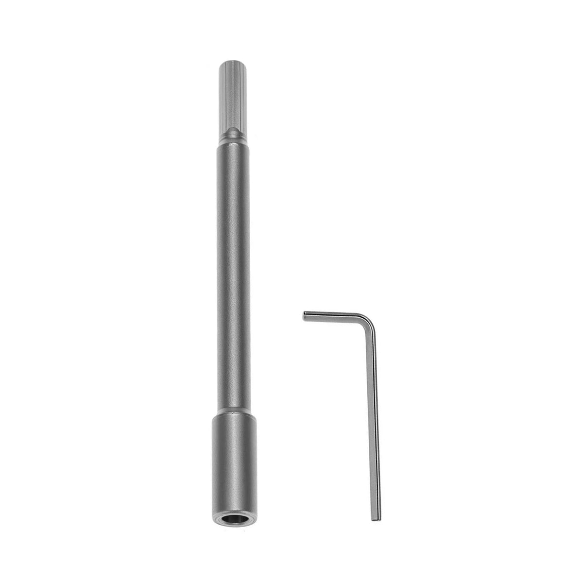 7 Inch Extension Rod Tool for 9.7mm Round Shaft Drill with Set Screws Hex Key