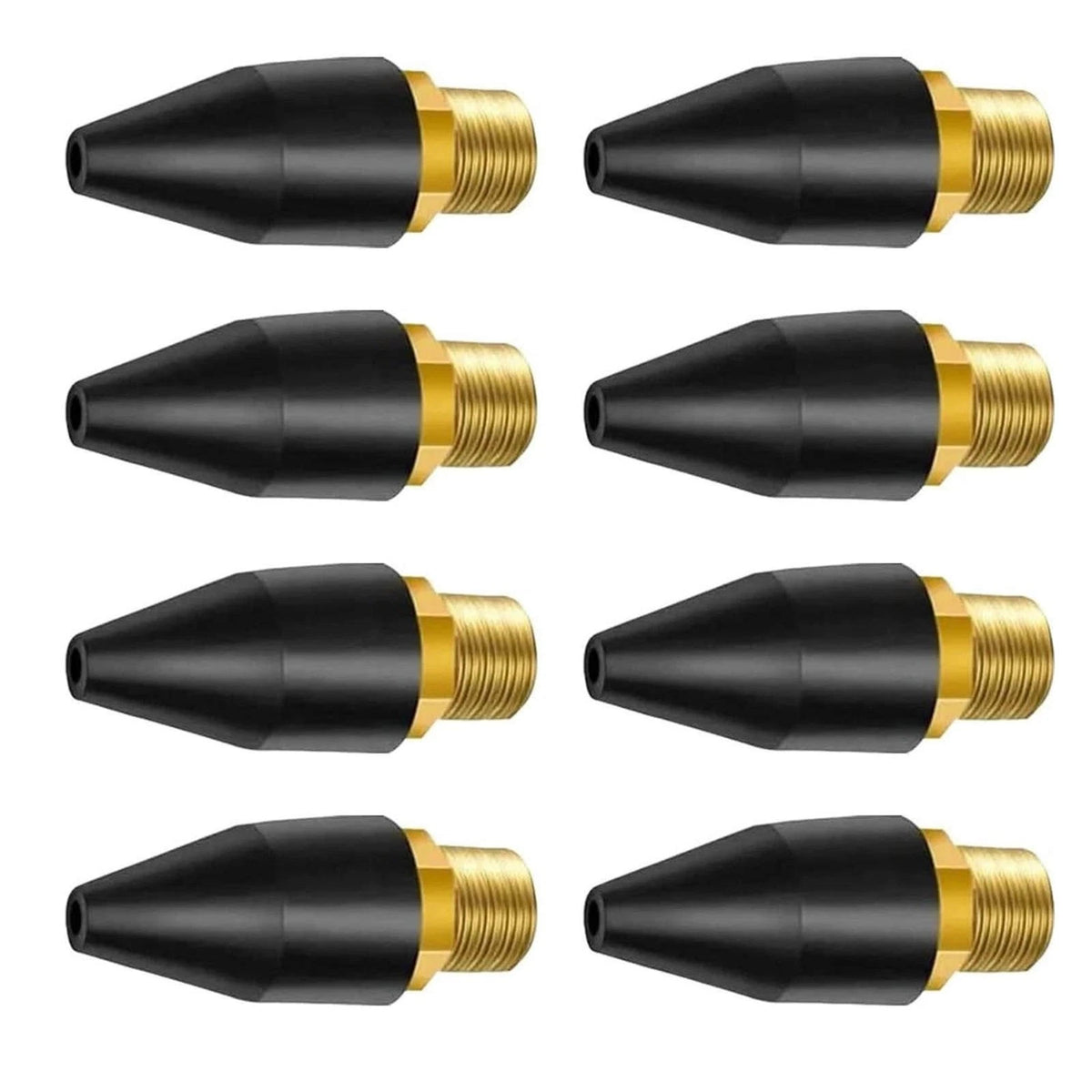 8PCS Blow Gun Rubber Tip, Air Nozzle with 1/8" NPT Male for Air Compressor