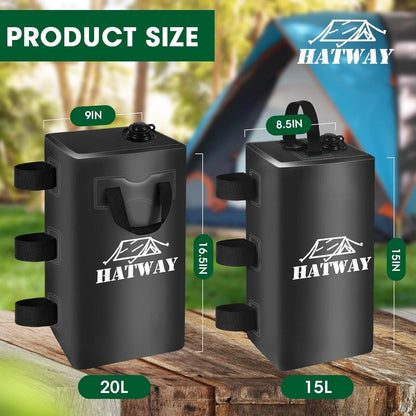 Canopy Weights,132 LBS Water 132LBS-4PCS-Black, 132LBS-4PCS-Black