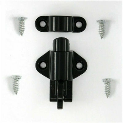 Black Aluminium Alloy Spring Door Lock with Automatic Locking Mechanism E