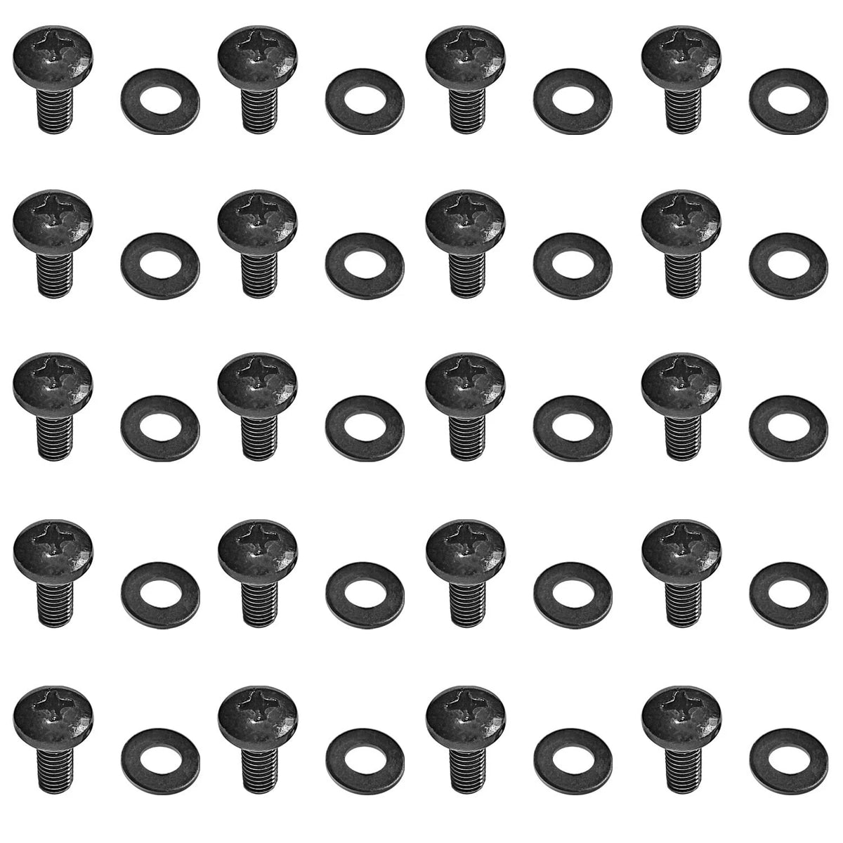 AxcessAbles 10-32 Rackmount Screws - 20 Sets, 19 inch SCREW SETS