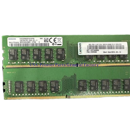 For Lenovo 01KR360 4ZC7A08699 IBM16GB DDR4 PC4-2666V Unbuffered ECC UDIMM Memory
