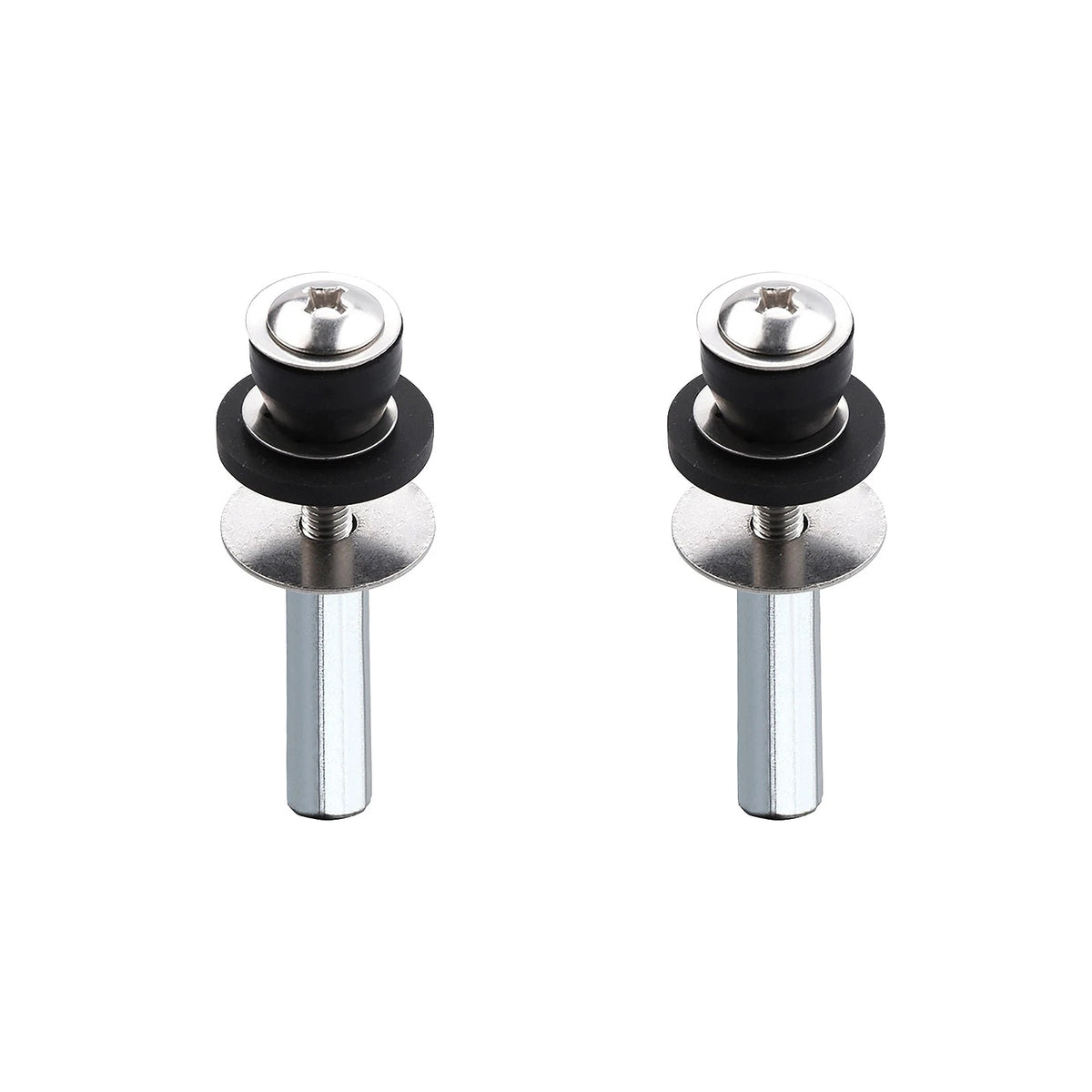 2PCS Stainless Steel Toilet Seat Bolts Kit, Easy Install Metal Screws for Repair