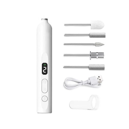 Manicure Pedicure Kit Cordless Nail Drill Dust Cover 13800RPM For Thick Nails