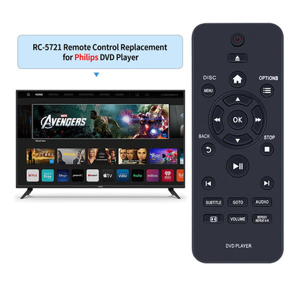 RC-5721 Remote Control For Philips DVD Player DVP2880 DVP2881 DVP3600/05