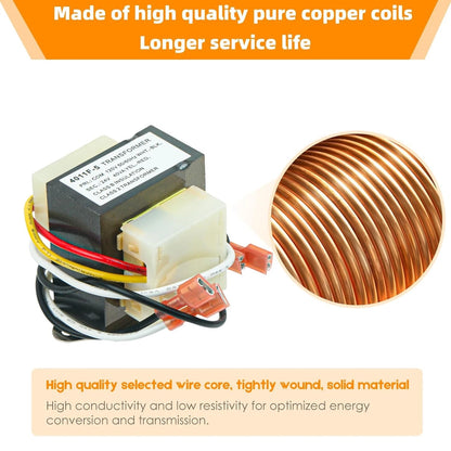 Replacement HVAC Transformer 120 to 24V 40VA #46-24124-06 for Rheem Furnace...